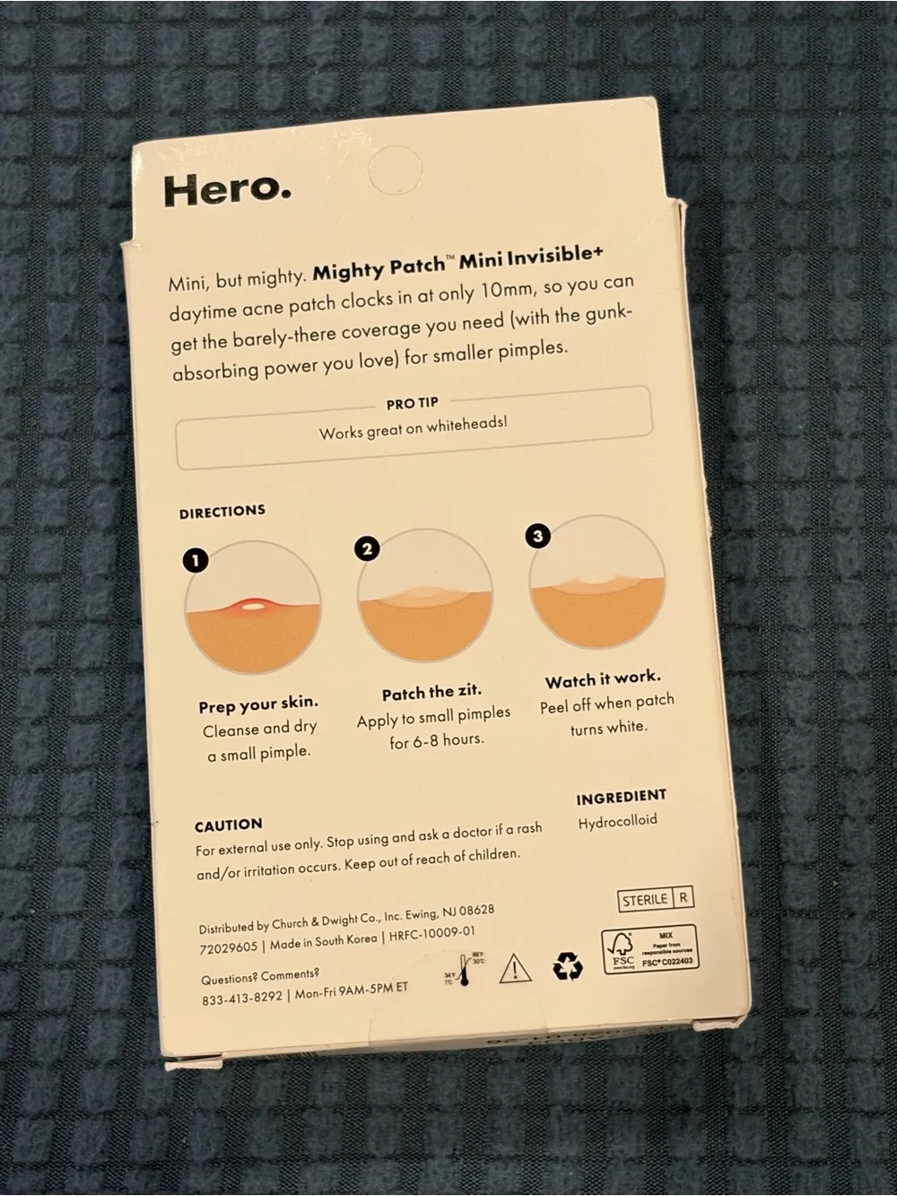 Mini Invisible+ Hydrocolloid Pimple Patches - Beige